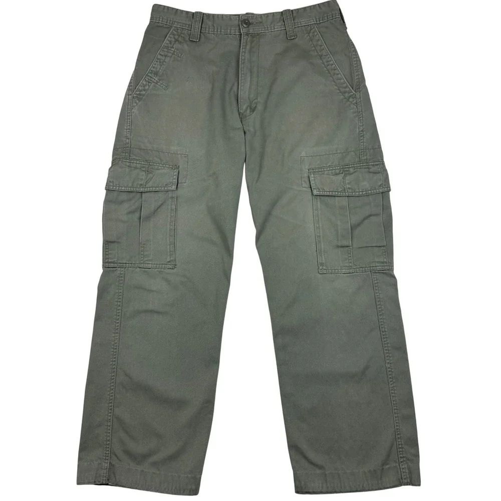 Levis Cargo Pants Utility Gorpcore Men 32x32 (fit 32x30) Green Military Y2K Work